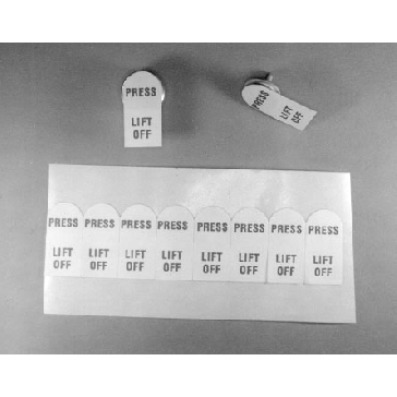 Nonconductive Lift-n-Press Adhesive Tabs