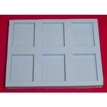 21838A - Special Silicone Embedding Mold - Six Shallow Blocks