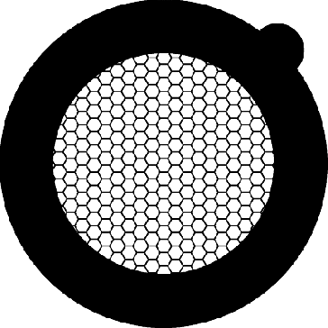 Gilder Fine Hexagonal Mesh Grid - 200 Mesh