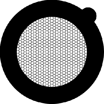 Gilder Fine Hexagonal Mesh Grid - 300 Mesh