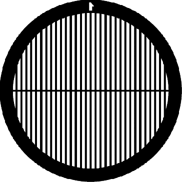 Gilder Parallel Bar Grid With Central Horizontal Bar - 300 Mesh