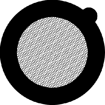 Gilder Fine Hexagonal Mesh Grid - 400 Mesh