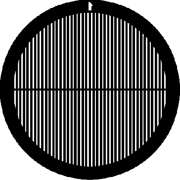 Gilder Parallel Bar Grid With Central Horizontal Bar - 400 Mesh