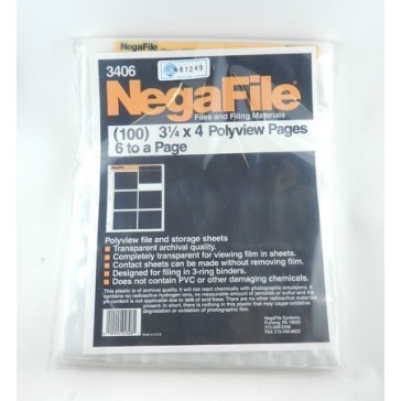 Negafile Polyview Polyethylene Storage Pages