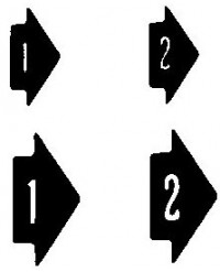 Arrowheads (Black on White) Transfer Sheet