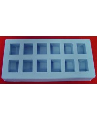 Special Mold - Twelve Blocks - Cavity size - 17mm (L) x 13mm (W) x 12mm (H)