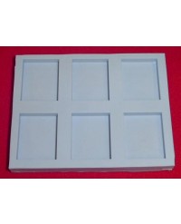 21838A - Special Silicone Embedding Mold - Six Shallow Blocks