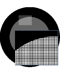 gilder fine square mesh grid - 1000 mesh