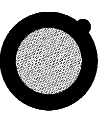 Gilder Fine Hexagonal Mesh Grid - 400 Mesh