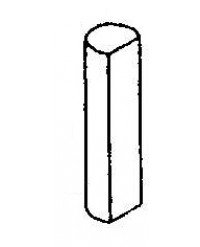 L0307602 - Polisher Accessory - Pyrex Wedge Polishing Rod (4 each)