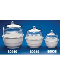 Space Saver Desiccator with Polypropylene Bottom & Without Vacuum Ports