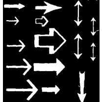 White Arrows Transfer Sheet (Set 2)