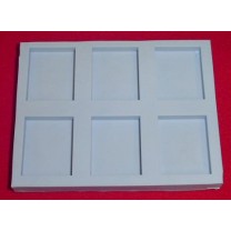21838A - Special Silicone Embedding Mold - Six Shallow Blocks