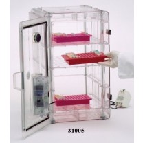 Scienceware® Secador® auto-desiccator cabinet model 3.0, vertical profile,  amber, AC/DC input 230 V AC, CE compliant