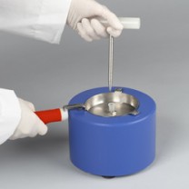 Liquid N2 Cooled Mortar and Pestle