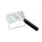 Combination Hand Held/Stand Magnifier - Diopter 6.3D - Lens Size: 100 x 50 mm 