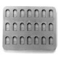 SKU: 21790 Special Flat Mold - Each depression 11mm long x 5mm wide x 3mm deep