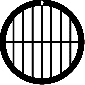 Gilder Parallel Bar Grid With Central Horizontal Bar - 75 Mesh